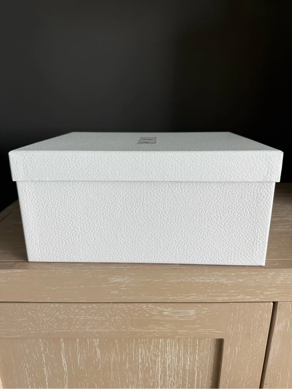 White Dior Gift/Shoe Box & Dior Tissue Paper with Dior Logo Sticker